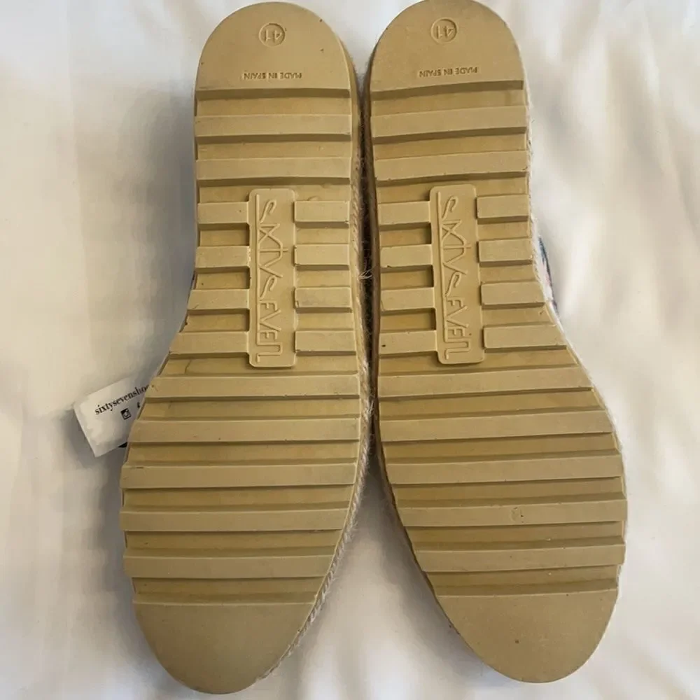 SIXTYSEVEN MULTI COLOR ESPADRILLES.   NEW